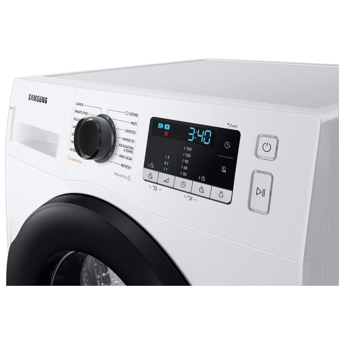 Samsung DV90TA240AE Crystal EcoDry Asciugatrice a Pompa di Calore Classe energetica A+++ Capacita' di carico 9 Kg Optimal Dry Sensor