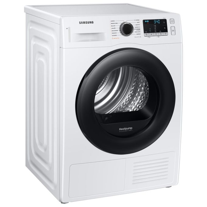 Samsung DV90TA240AE Crystal EcoDry Asciugatrice a Pompa di Calore Classe energetica A+++ Capacita' di carico 9 Kg Optimal Dry Sensor