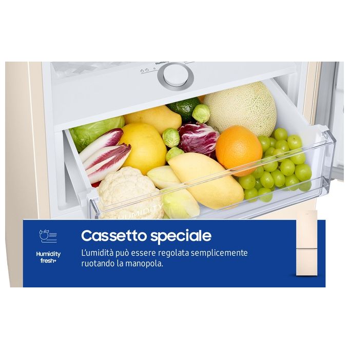 Samsung RB34T603EEL Frigorifero Combinato Capacita' 355 Litri Classe energetica E (A++) No Frost Premium Power Cool 193 cm Shell Beige