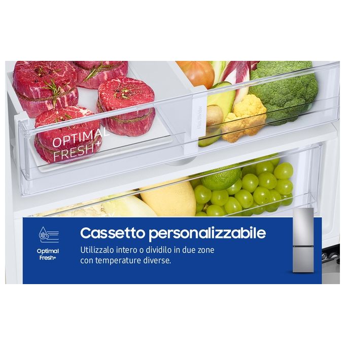 Samsung RB34T603ESA Frigorifero Combinato Capacita' 355 Litri Classe energetica E (A++) No Frost Premium Power Cool 185,3 cm Silver Inox