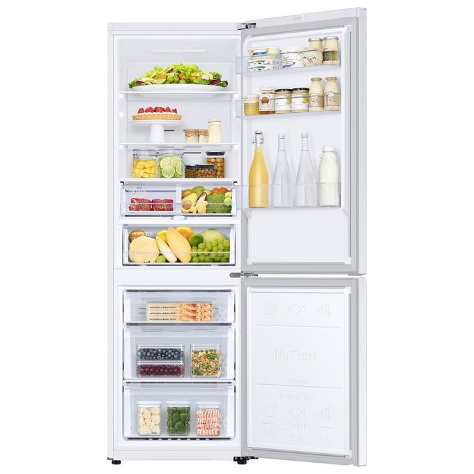 Samsung RB34T673EWW Frigorifero Combinato Capacita' 355 Litri Classe energetica E (A++) No Frost Premium Power Cool 185,3 cm Bianco Snow White