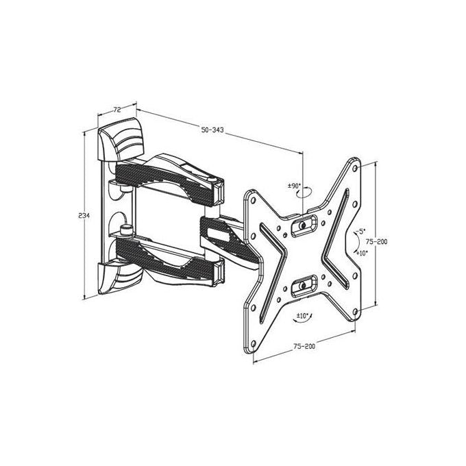Ciatti Supporto Entris200 26-40'' 25Kg 3 Snodi