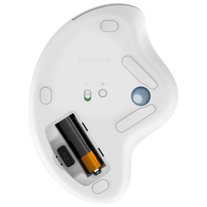 Logitech Ergo M575 Mouse Mano Destra Wireless A Rf + Bluetooth Trackball 2000Dpi