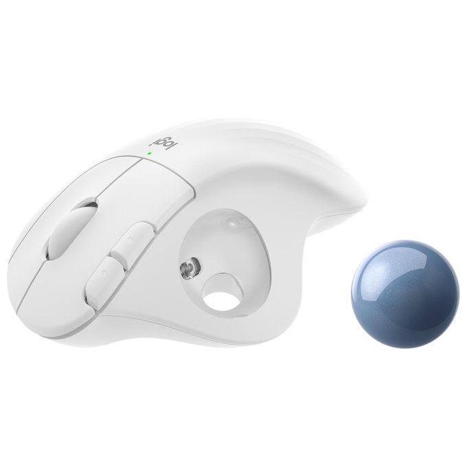 Logitech Ergo M575 Mouse Mano Destra Wireless A Rf + Bluetooth Trackball 2000Dpi