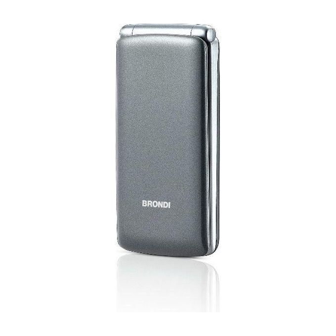 Brondi Cellulare Amico Sincero Grigio Fotocamera 1.3mp Bluetooth Numeri Grandi Tasto Sos