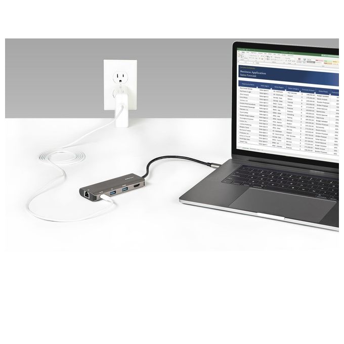 StarTech.com DKT31CHPDL Adattatore Multiporta Usb C da Viaggio Cavo 25cm