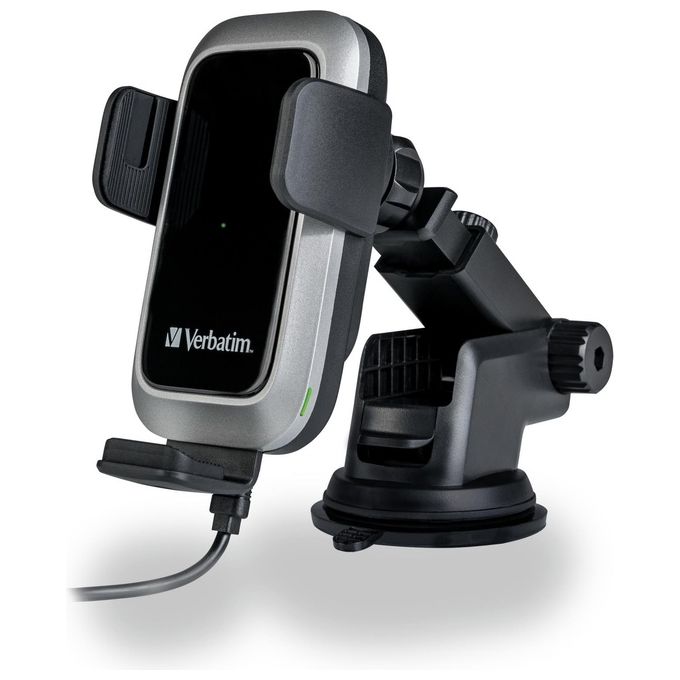 Verbatim Fast Qi Fast Wireless Car Caricabatterie USB-C 15W FWC-03 Pro