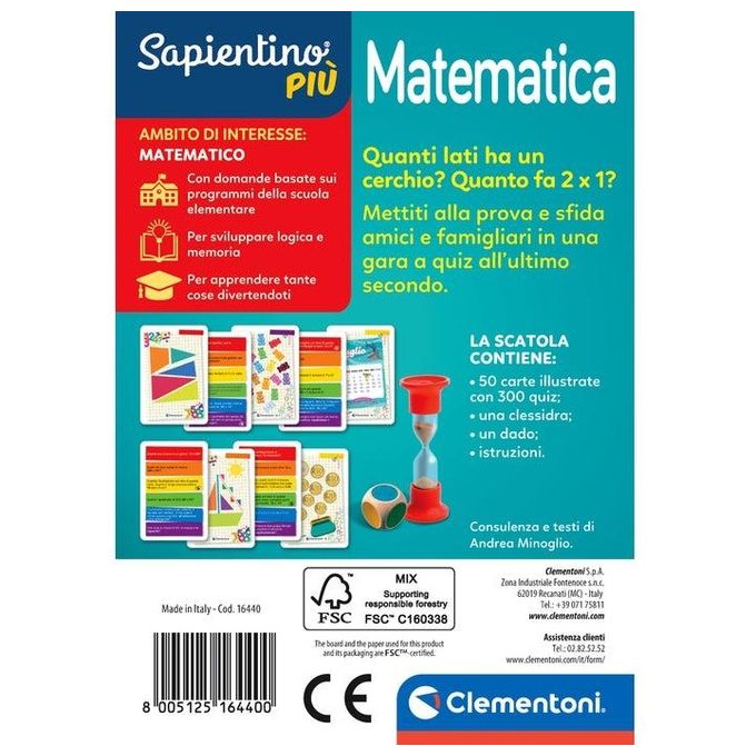 Clementoni Sapientino Testa a Testa Matematica