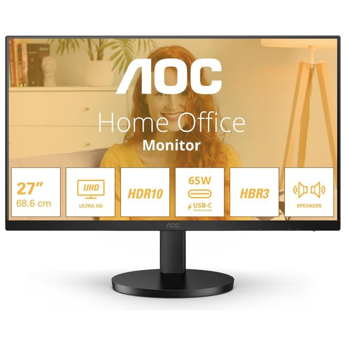 AOC B3 U27B3CF Monitor PC 27'' 3840x2160 Pixel 4K Ultra HD LCD Nero