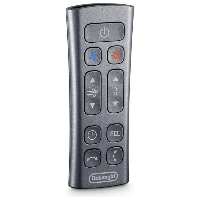 De’Longhi HFX85W20C - Purificatore d’aria per ambienti fino a 30 m², filtrazione HEPA, 60 dB, funzione riscaldamento-ventilazione, termostato digitale e telecomando, Bianco