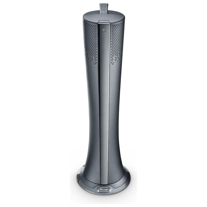 De’Longhi HFX85W20C - Purificatore d’aria per ambienti fino a 30 m², filtrazione HEPA, 60 dB, funzione riscaldamento-ventilazione, termostato digitale e telecomando, Bianco
