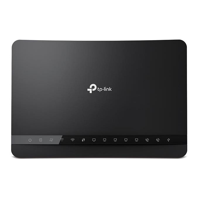 Tp-Link Router Archer Vr1200V Wireless Dual Band con Modem Vdsl 100Mbps 5 Porte Gigabit Usb Voip