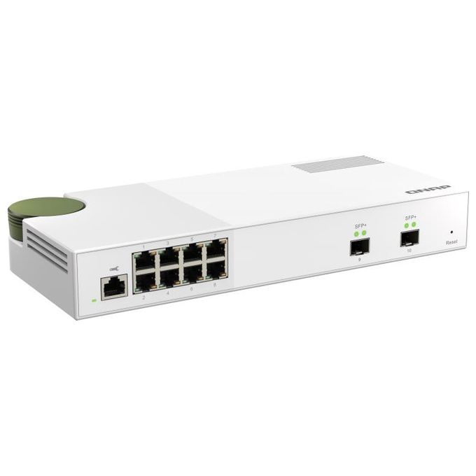 Qnap QSW-M2108-2S Switch di Rete Gestito Grigio 8 Porte 2.5Gbps 2 Porte 10Gbps SFP+
