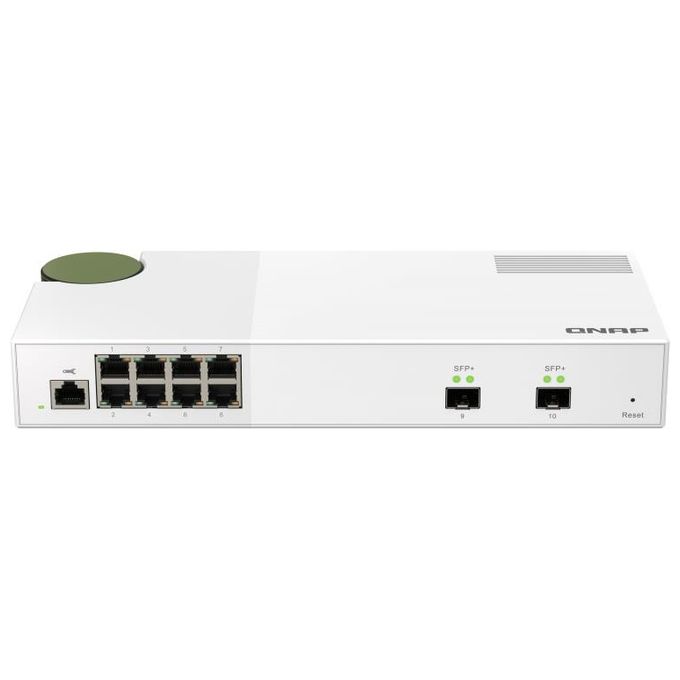 Qnap QSW-M2108-2S Switch di Rete Gestito Grigio 8 Porte 2.5Gbps 2 Porte 10Gbps SFP+