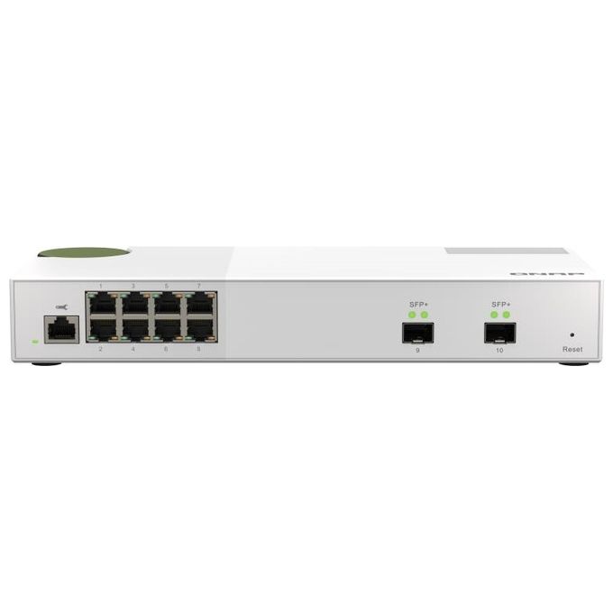 Qnap QSW-M2108-2S Switch di Rete Gestito Grigio 8 Porte 2.5Gbps 2 Porte 10Gbps SFP+