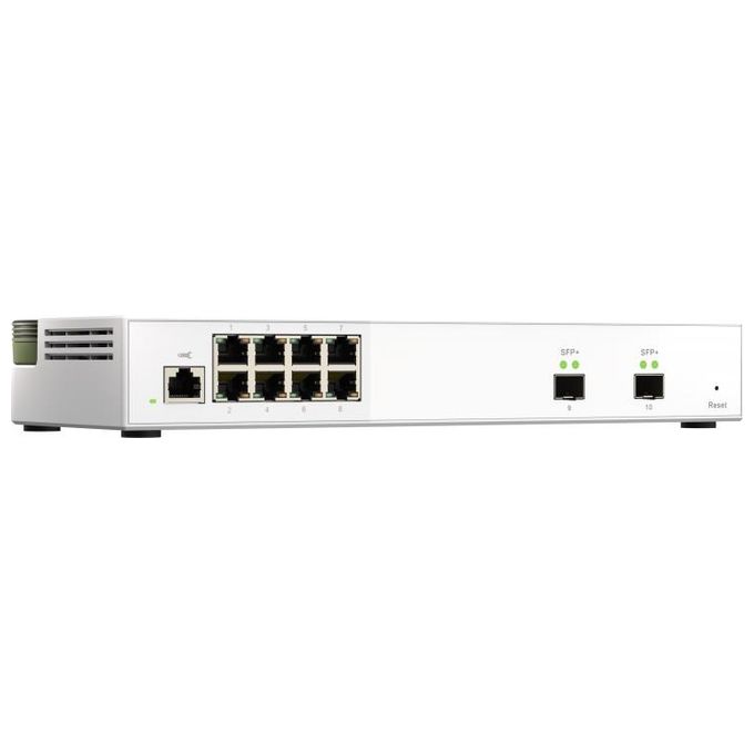 Qnap QSW-M2108-2S Switch di Rete Gestito Grigio 8 Porte 2.5Gbps 2 Porte 10Gbps SFP+