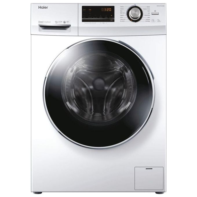 Haier HW70-B12636N Serie 636 Lavatrice Frontale Slim 7 Kg 1200 rpm Classe A Motore Direct Motion ABT (85x59x46 cm) colore Bianco