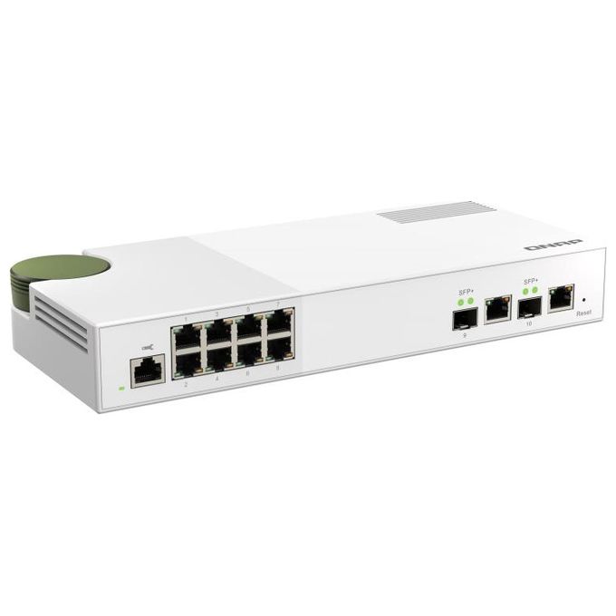 Qnap QSW-M2108-2C Switch di Rete Gestito L2 Grigio 8 Porte 2.5Gbps 2 Porte 10Gbps SFP+- NBASE-T