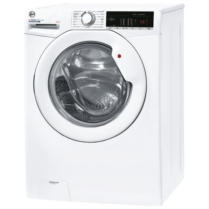 Hoover H-Wash 300 LITE H3W 48TE-11 Lavatrice a carica frontale 8Kg classe D 1400 giri 15+1 programmi cicli care NFC bianco 60x52x85