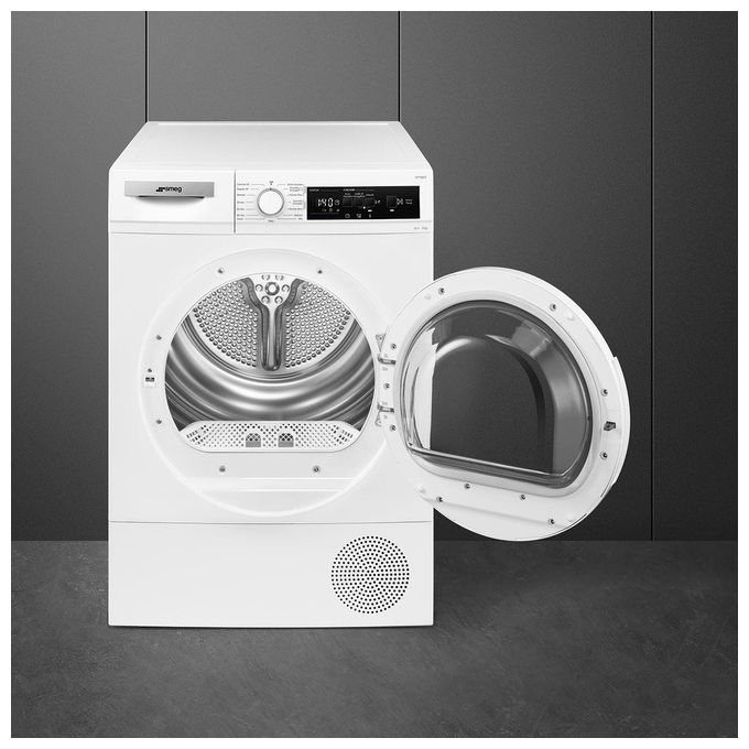 Smeg DT182IT Asciugatrice a Condensa con Pompa di Calore Classe energetica A++ Capacita' di carico 8 Kg Display Led