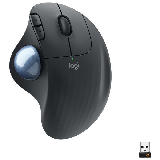 Logitech Ergo M575 Mouse Mano Destra Wireless A Rf + Bluetooth Trackball 2000 Dpi