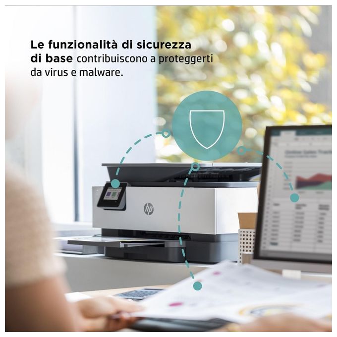 [ComeNuovo] HP Stampante Inkjet Multifunzione OfficeJet Pro 9012e Risoluzione 4800x1200 DPI A4 Wi-Fi