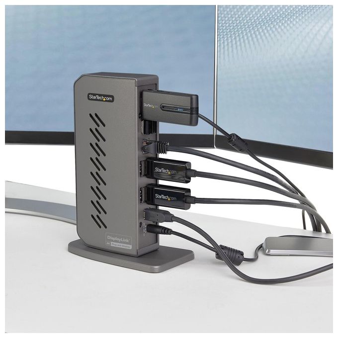 StarTech.com DK30A2DHUUE USB-C USB-A Docking Station Usb-C Dual Monitor DisplayPort e Hdmi 4K 60Hz con Ethernet