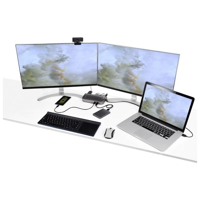 StarTech.com DK30A2DHUUE USB-C USB-A Docking Station Usb-C Dual Monitor DisplayPort e Hdmi 4K 60Hz con Ethernet
