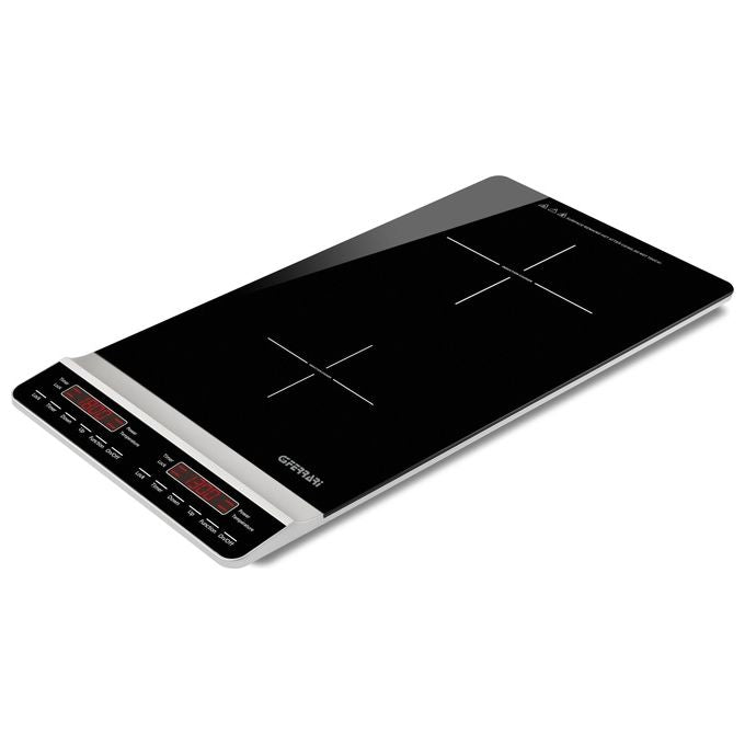 G3 Ferrari G10139 Dinamiko Deep Fornello a Induzione Doppio Verticale 3100W Vetro