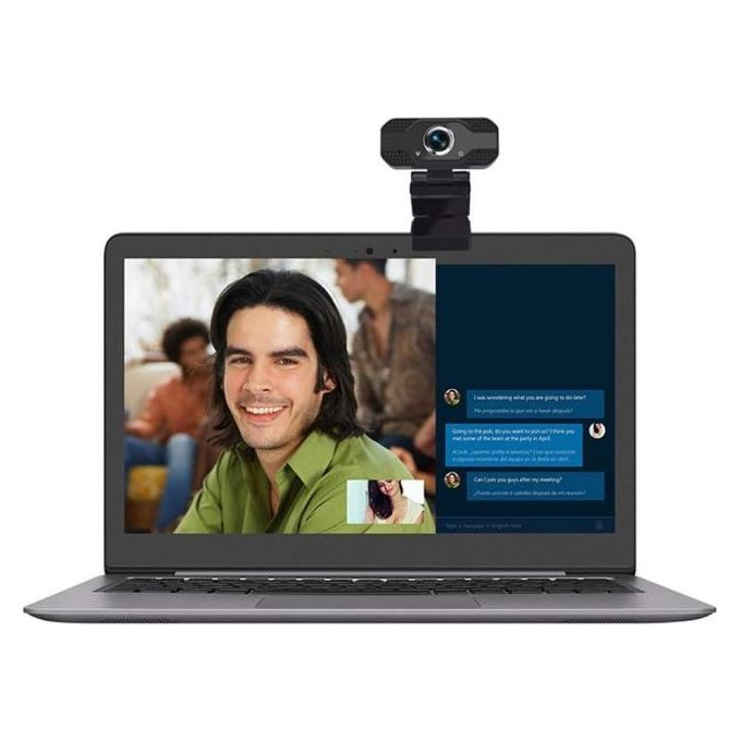 Encore WebCam 1080p-30fps USB Nero con microfono