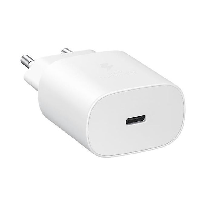 Samsung EP-TA800NWEGEU Caricabatterie Rapido da 25W Porta USB Type-C Bianco