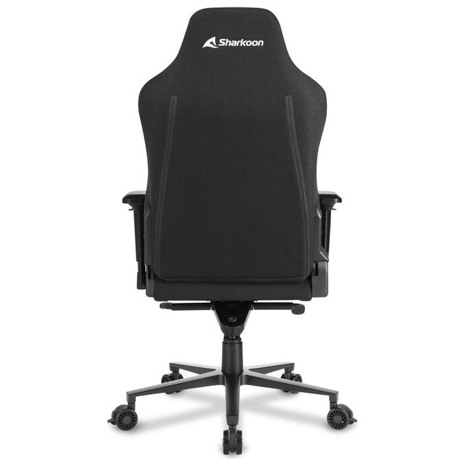 Sharkoon Skiller SGS40 Sedia Gaming in Tessuto Alzata Gas Classe 4 Braccioli 4D Ruote da 75mm con Blocco Nero