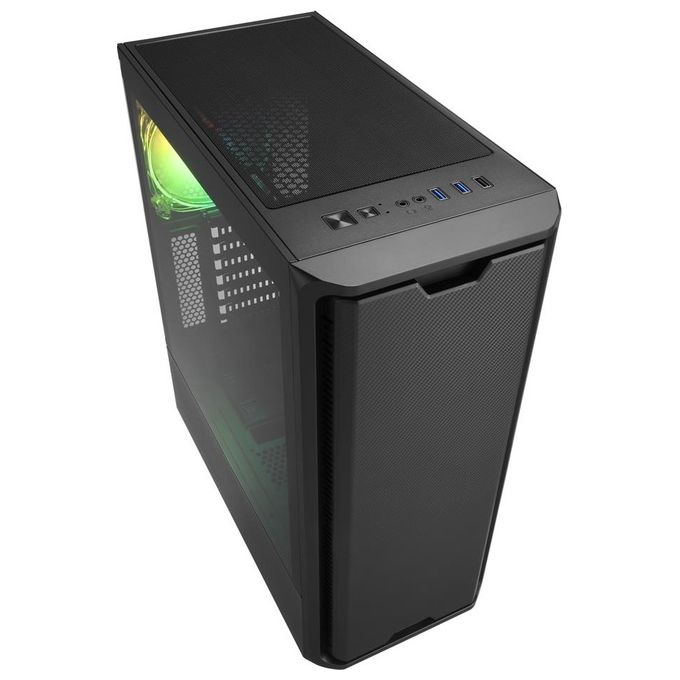 Sharkoon SK3 RGB Case Atx 7 Slot Espansione Pannello Frontale Vetro Temperato 2 Porte