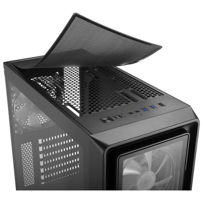 Sharkoon TK4 RGB Case 7 Slot Espansione Pannello Frontale Vetro Temperato 3 Porte