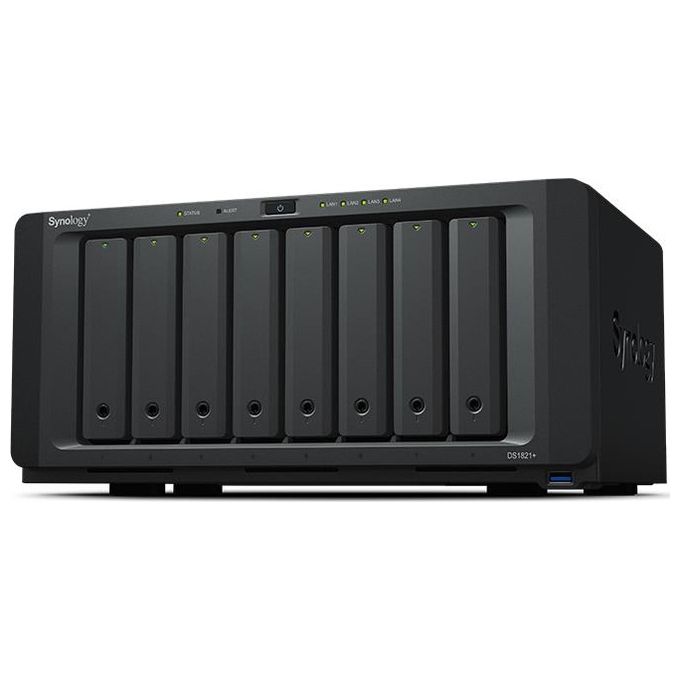 Synology DiskStation DS1821+ Server Nas e di Archiviazione Tower Collegamento Ethernet Lan Nero V1500B