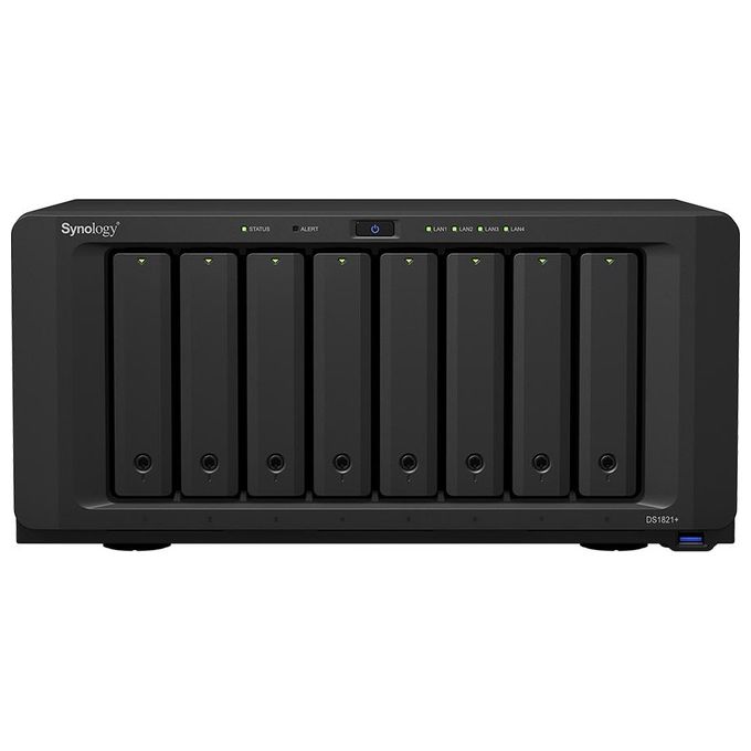 Synology DiskStation DS1821+ Server Nas e di Archiviazione Tower Collegamento Ethernet Lan Nero V1500B
