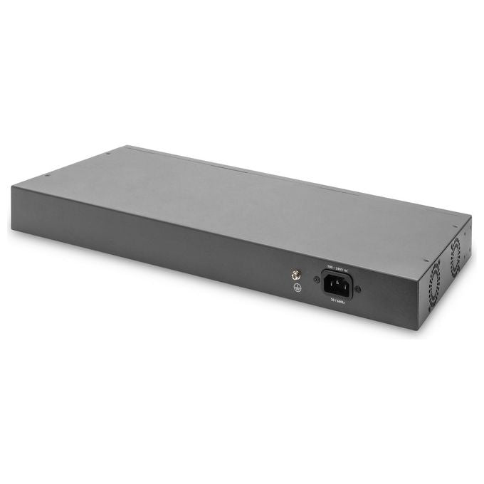 Digitus Switch di rete Gigabit Ethernet da 19'' 24 Porte 4xUplink SFP-RJ45 Layer 2 Gestito Porta CLI Nero