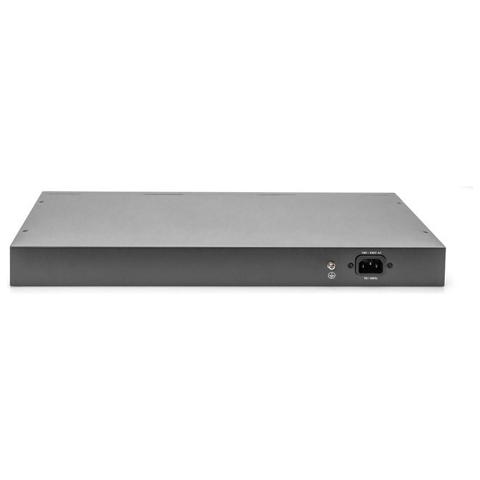 Digitus Switch di rete Gigabit Ethernet da 19'' 24 Porte 4xUplink SFP-RJ45 Layer 2 Gestito Porta CLI Nero