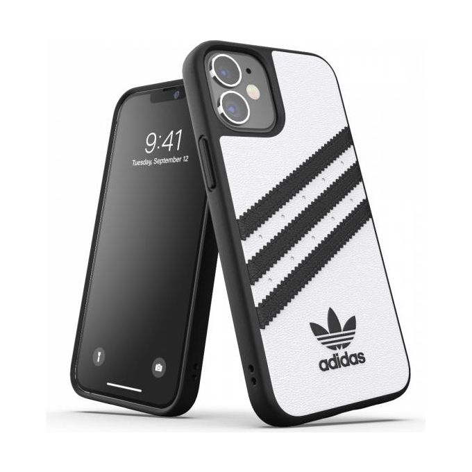 Adidas Samba Cover per iPhone 12 Mini Bianco-Nero