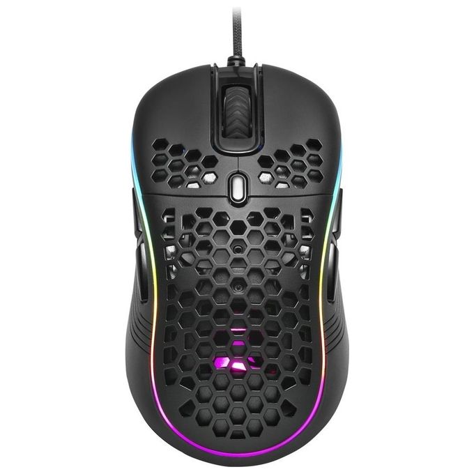 Sharkoon Light² S Mouse Gaming 6200 Dpi Rgb 6 Tasti Configurabili Usb 1.8mt
