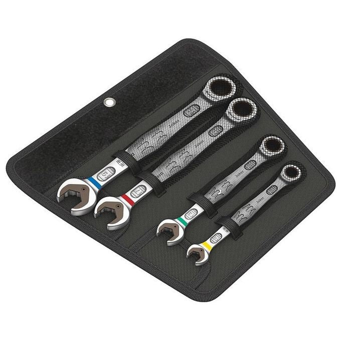 Wera Joker Set 4 Pezzi con Chiave Fissa ad Anello a Cricchetto