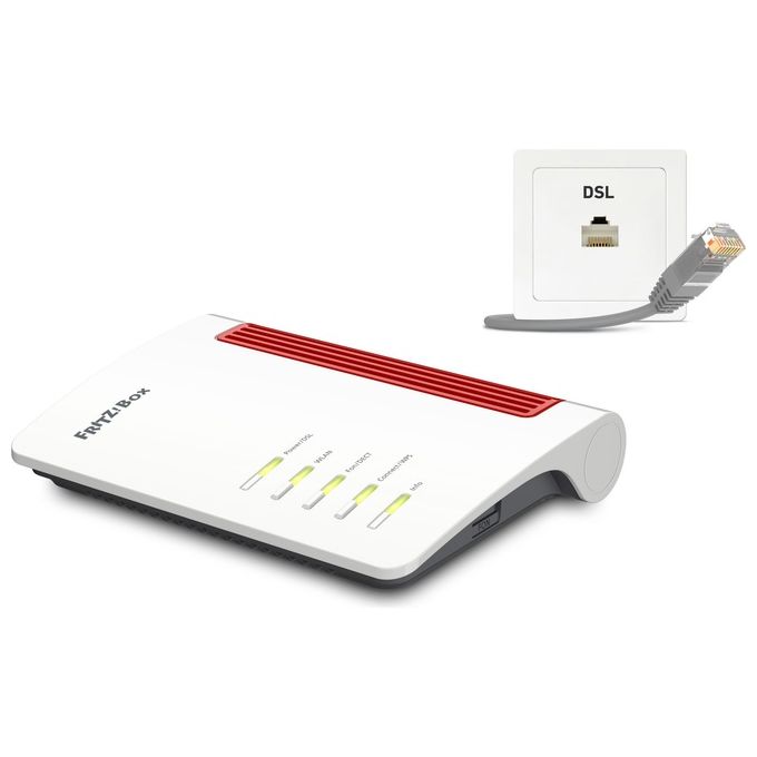 AVM FRITZ!Box 7530 AX Router Wi-Fi 6 Dual-band Gigabit Ethernet Bianco ADSL-VDSL
