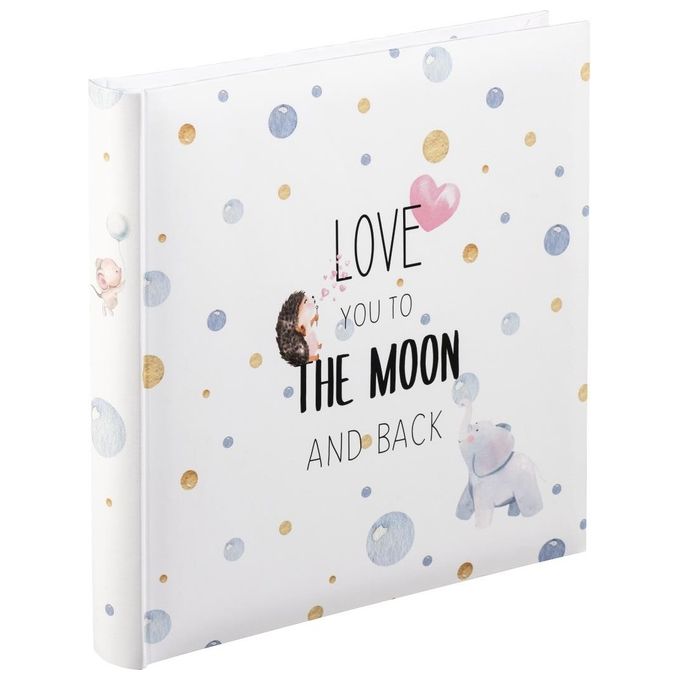 Hama To The Moon Album Fotografico 25x25cm 50 Pagine Bianche per Bambini