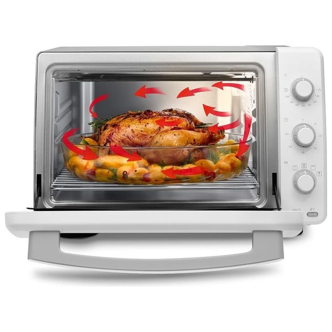 [ComeNuovo] DeLonghi EO32502 Fornetto Elettrico con Grill 32 Litri 2000W Bianco