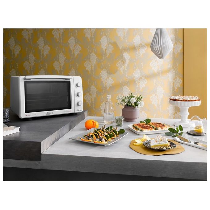 [ComeNuovo] DeLonghi EO32502 Fornetto Elettrico con Grill 32 Litri 2000W Bianco