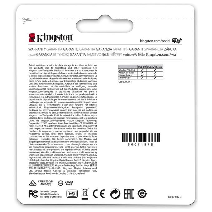 Kingston Technology DataTraveler Micro Unita' Flash USB 64Gb USB tipo A 3.2 Gen 1 Argento