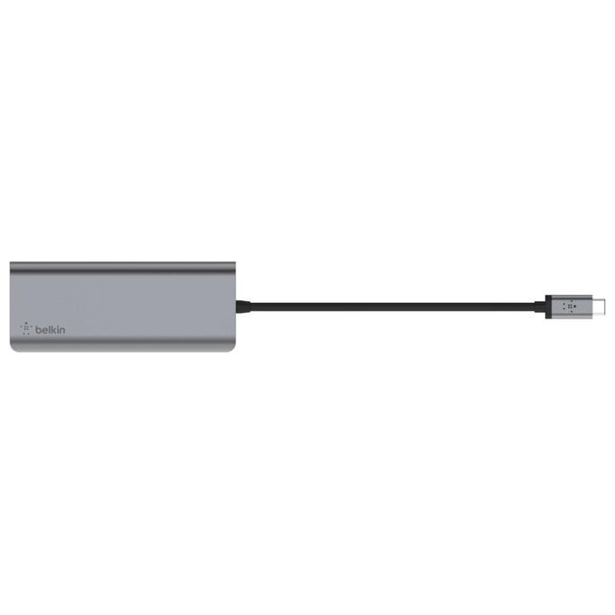 Belkin Hub Usb-C 6-in-1 Multiport-Adapter Nero-Grigio