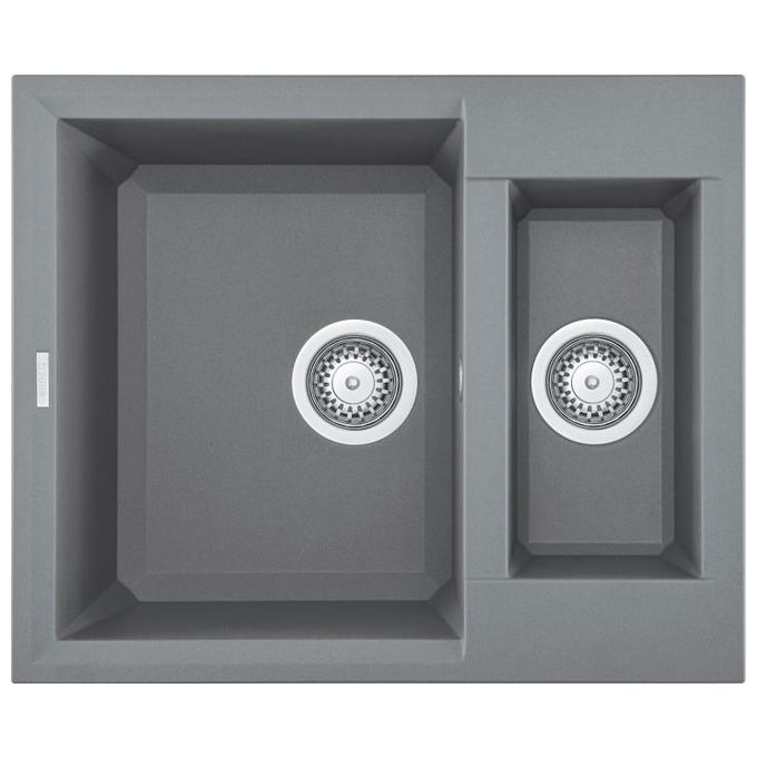 Elleci LMY15073 Easy 150 Lavello Metaltek 2 Vasche 60 cm Titanio