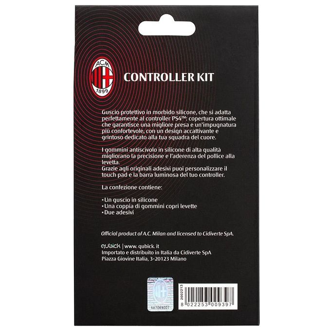 Qubick Controller Kit AC Milan 3.0 per PlayStation 4