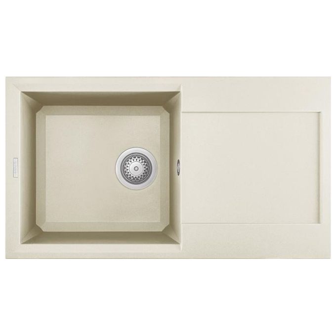Elleci LGY29062 Easy 290 Lavello Granitek gocciolatoio reversibile 1 Vasca 78 cm Bianco antico